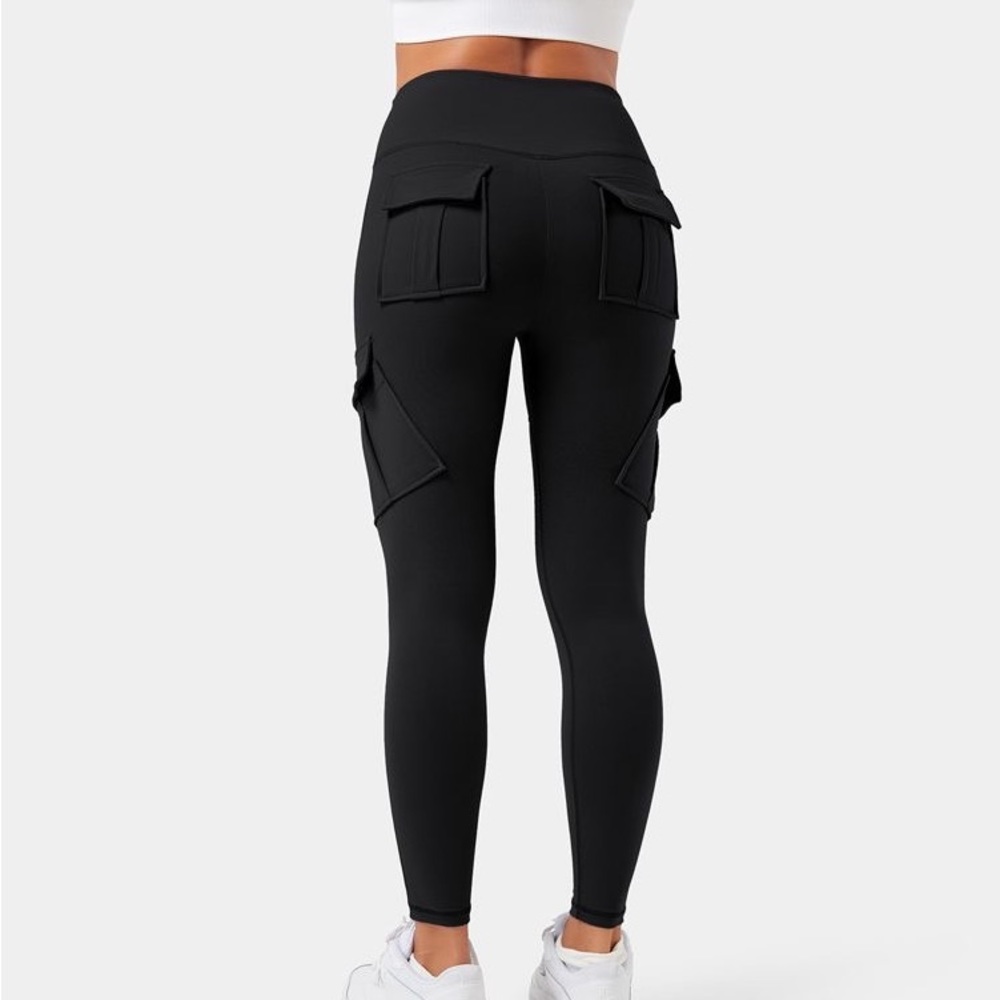 NWT HALARA High Waisted Cargo Pocket Skinny Yoga 7/8 Leggings